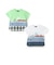 海と電車切替半袖Tシャツ