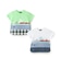 海と電車切替半袖Tシャツ