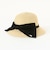 折りたためる レース×リボンハット