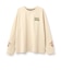 ルッキー 袖アップリケTシャツ