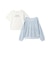 ラメメッシュニット＆半袖Tシャツセット