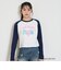 【ケアベア】【綿100％】ラグランクロップド長袖Tシャツ