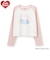 【ケアベア】【綿100％】ラグランクロップド長袖Tシャツ