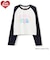 【ケアベア】【綿100％】ラグランクロップド長袖Tシャツ