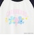 【ケアベア】【綿100％】ラグランクロップド長袖Tシャツ