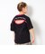 グラデプリント背中開き半袖Tシャツ