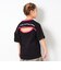 グラデプリント背中開き半袖Tシャツ