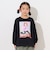 ガールイラスト長袖Tシャツ