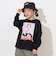 ガールイラスト長袖Tシャツ