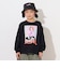 ガールイラスト長袖Tシャツ