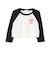 ハートロゴラグランシアー長袖Tシャツ