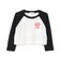 ハートロゴラグランシアー長袖Tシャツ