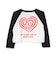 ハートロゴラグランシアー長袖Tシャツ