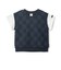 スクエア刺しゅうドッキング半袖Tシャツ