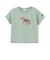 アップリケ車・ポニー半袖Tシャツ