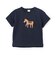 アップリケ車・ポニー半袖Tシャツ
