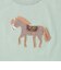 アップリケ車・ポニー半袖Tシャツ