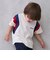【接触冷感】袖ライン配色半袖Tシャツ