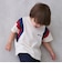 【接触冷感】袖ライン配色半袖Tシャツ