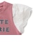 レース袖ロゴTシャツ
