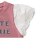 レース袖ロゴTシャツ