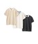【WEB限定】【接触冷感】ポロ衿配色Tシャツ(ジュニア)