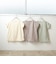 【型崩れしないやわらかコットン】フリル＆ギャザーデザインTシャツ