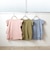 【型崩れしないやわらかコットン】フリル＆ギャザーデザインTシャツ