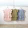 【型崩れしないやわらかコットン】フリル＆ギャザーデザインTシャツ