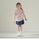 【ふんわりフラワーメッシュ】フラワープリントフリフリトップス