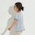 【ふんわりフラワーメッシュ】フラワープリントフリフリトップス