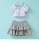 【SWIM】【水着】【UV加工】ギンガムチェックたっぷりギャザーセパレート【子供服】【キッズ】【女の子】
