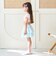 【SWIM】【水着】【UV加工】ギンガムチェックたっぷりギャザーセパレート【子供服】【キッズ】【女の子】