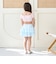 【SWIM】【水着】【UV加工】ギンガムチェックたっぷりギャザーセパレート【子供服】【キッズ】【女の子】