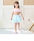【SWIM】【水着】【UV加工】ギンガムチェックたっぷりギャザーセパレート【子供服】【キッズ】【女の子】
