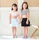 【SWIM】【水着】【UV加工】ギンガムチェックたっぷりギャザーセパレート【子供服】【キッズ】【女の子】