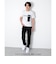 【大人向けサイズあり】OE天竺・縦ロゴプリント半袖Tシャツ