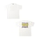 【大人向けサイズあり】天竺・ドロップショルダーバックプリントポップロゴ半袖Tシャツ