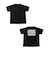 【大人向けサイズあり】天竺・ドロップショルダーバックプリントポップロゴ半袖Tシャツ