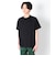 【大人向けサイズあり】天竺・ドロップショルダーバックプリントポップロゴ半袖Tシャツ