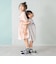 ロゴプリントシャーリング半袖ワンピース