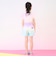 クラデーション・デニム　フロントZIPショートパンツ