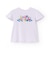フラワー転写プリントTシャツ