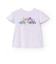 フラワー転写プリントTシャツ