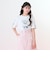 【Cuugal掲載】【接触冷感】袖レースアップリボンチェリーTシャツ