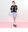 【ニコ☆プチ掲載】袖パフレースアップTシャツ