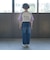 【型崩れしないやわらかコットン】バックプリントビッグラグランンTシャツ