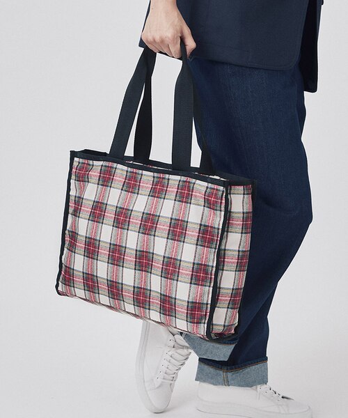 E/W BOOK TOTE アイボリータータン｜レスポートサックの