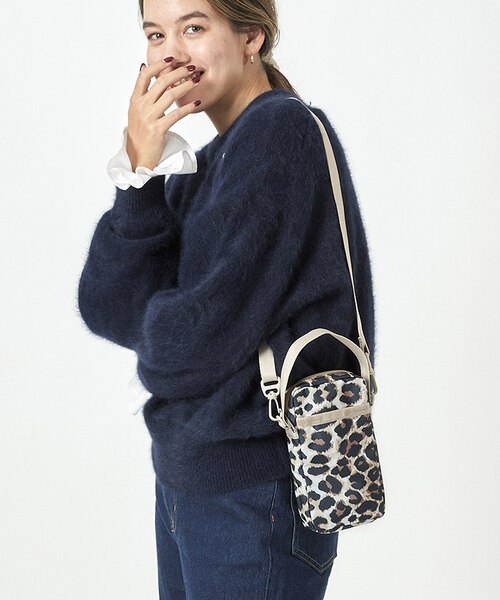 【美品】フラクセンレオパード　ミニダッフル LeSportsac LeSportsac/レスポートサック/GH MINI N/S TOTE