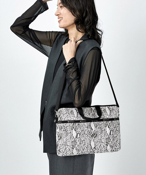 TH LAPTOP CASE クラシックパイソンアイボリー｜レスポートサックの